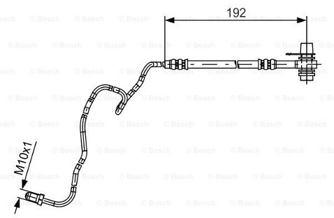 BOSCH Przewód hamulcowy elastyczny 1 987 481 536