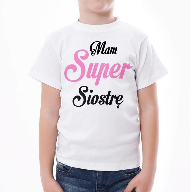 Poczpol Mam super siostrę - koszulka dziecięca PRZPOC-0-3023
