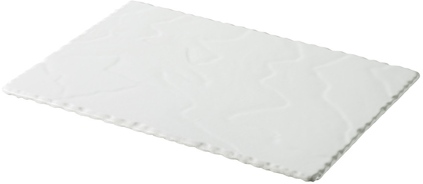 Revol Talerz ceramiczny 30x20 cm Basalt White prostokątny 645059