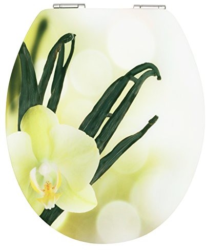 Cornat KSDSC304 Art of Acryl deska toaletowa, powierzchnia akrylowa o wysokim połysku, drewniany środek, czarna