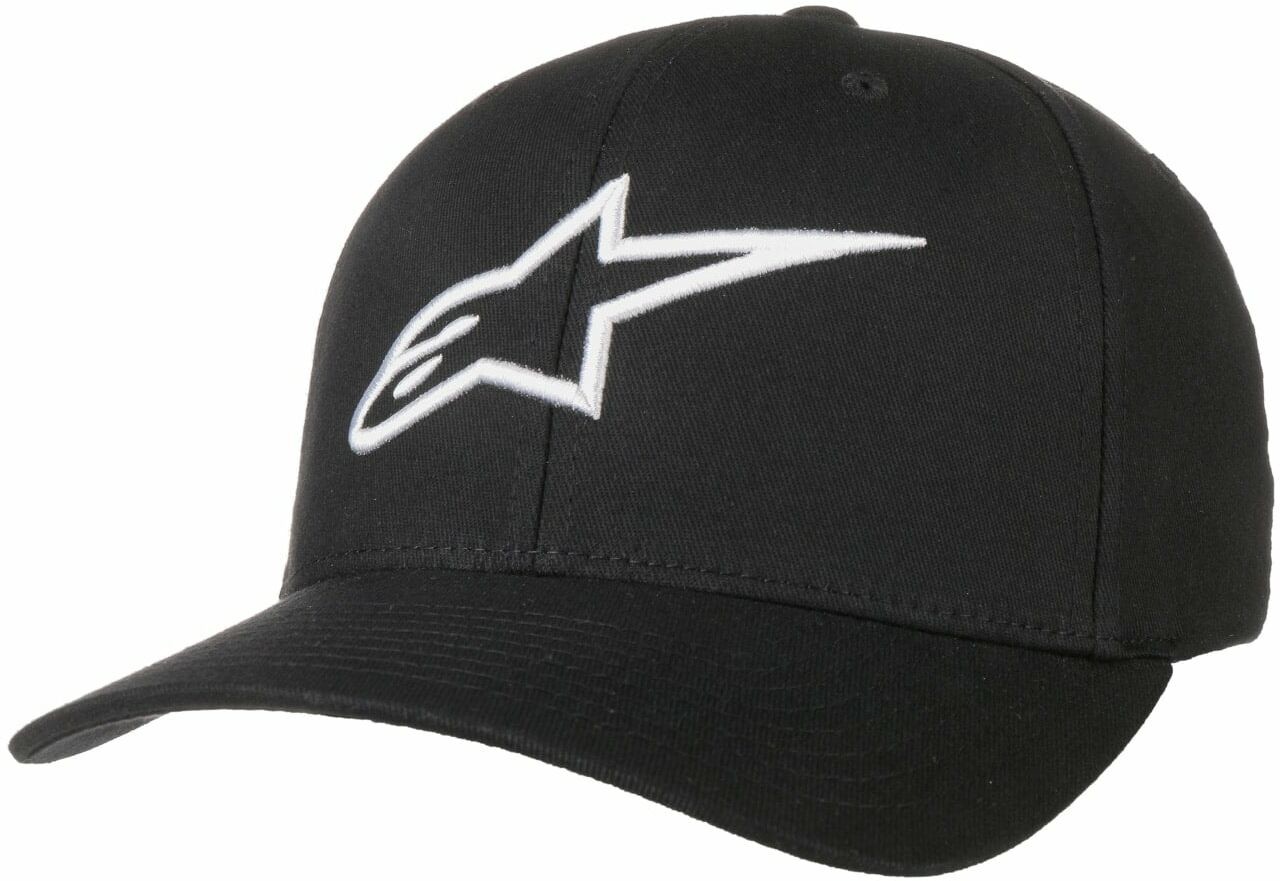 Czapka Ageless Curved Flexfit by alpinestars, czarno-biały, XXL (62-63 cm)