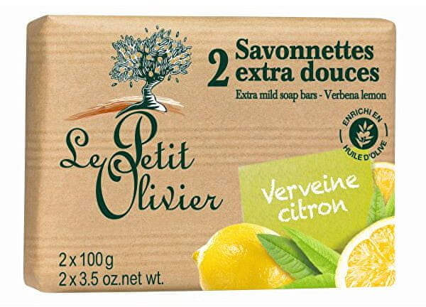 Le Petit Olivier Extra fine werbena mydło i cytryna 2 x 100g