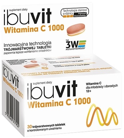 Polpharma Ibuvit Witamina C 1000 x30 tabletek