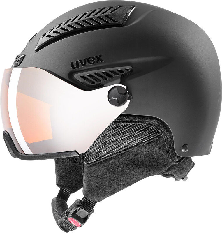 Uvex hlmt 600 Visor Kask, black mat 53-55cm 2019 Kaski narciarskie S5662362004