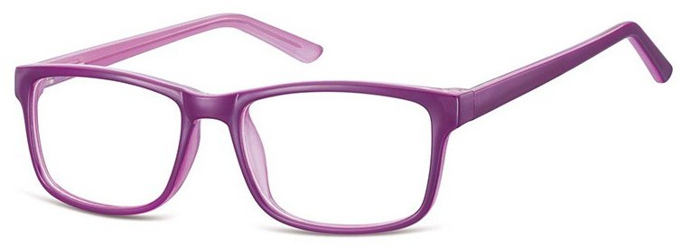 Sunoptic Okulary Zerówki klasyczne oprawki CP155E fioletowe CP155E