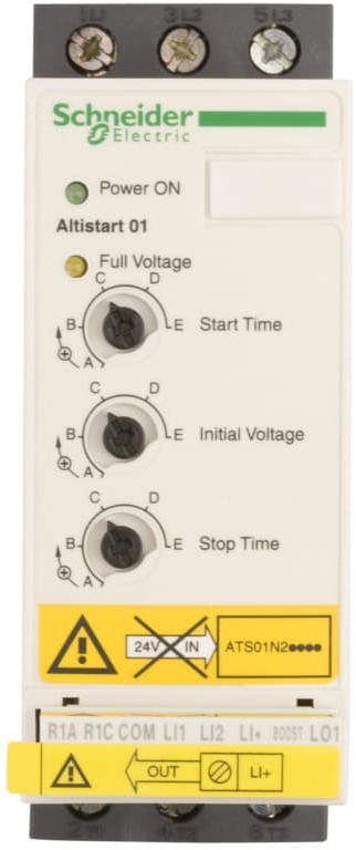 Schneider Electric Softstart 3-fazowy 380-415VAC 9A 4kW 400V Altistart ATS01N209QN