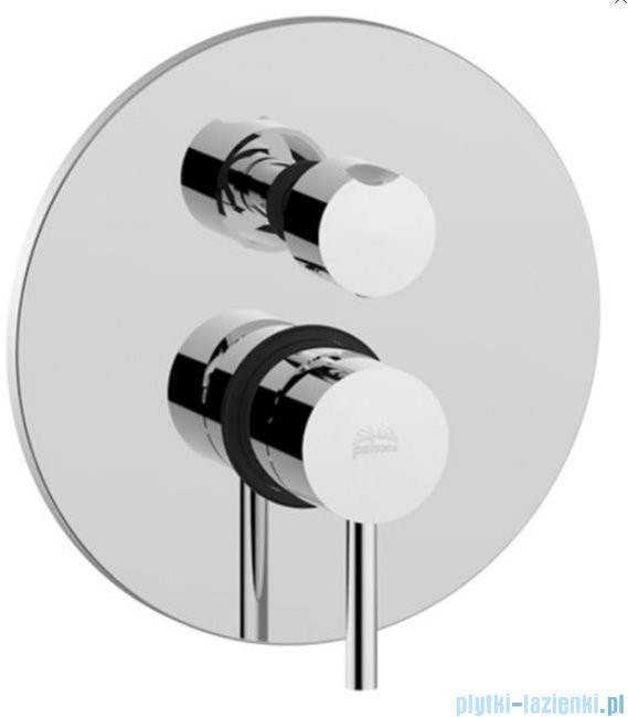 Paffoni Light Bateria podtynkowa z przełącznikiem chrom LIG018CR |