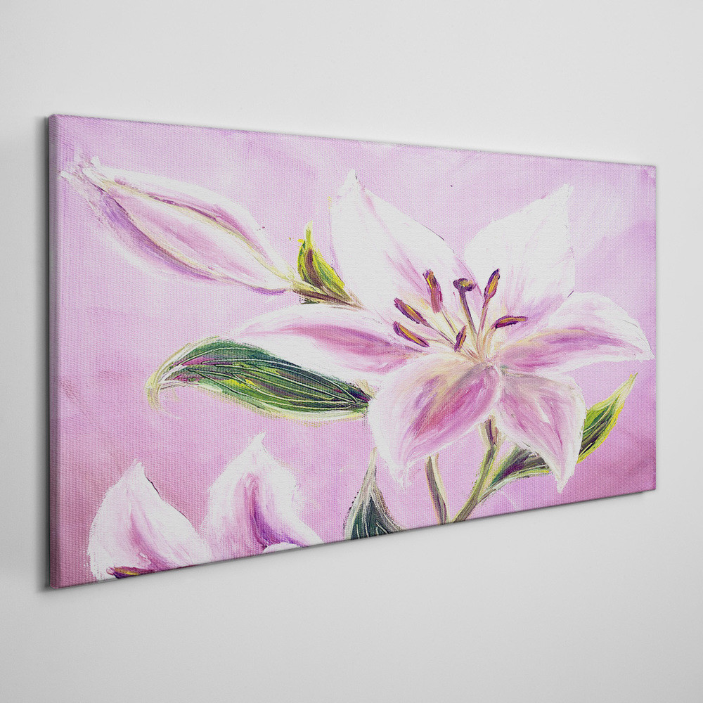 PL Coloray Obraz Canvas kwiaty rośliny liście 100x50cm
