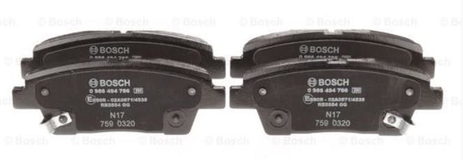Bosch Klocki hamulcowe 0 986 494 766 BP1940 0986494766
