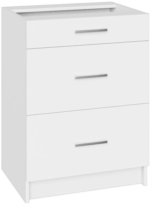 BLACK & WHITE STYLE Szafka kuchenna stojąca Miami 60 cm kolor biały