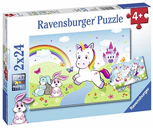 Ravensburger Kinderpuzzle 07828 bajeczny jednorożec, wielokolorowy