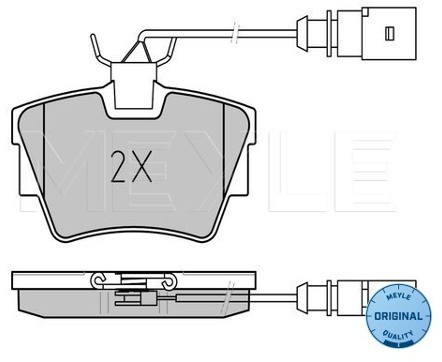 Wulf Gaertner Autoparts Zestaw klocków hamulcowych, hamulce tarczowe Wulf Gaertner Autoparts 025 232 2416/W