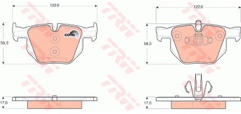 TRW Klocki hamulcowe GDB1560