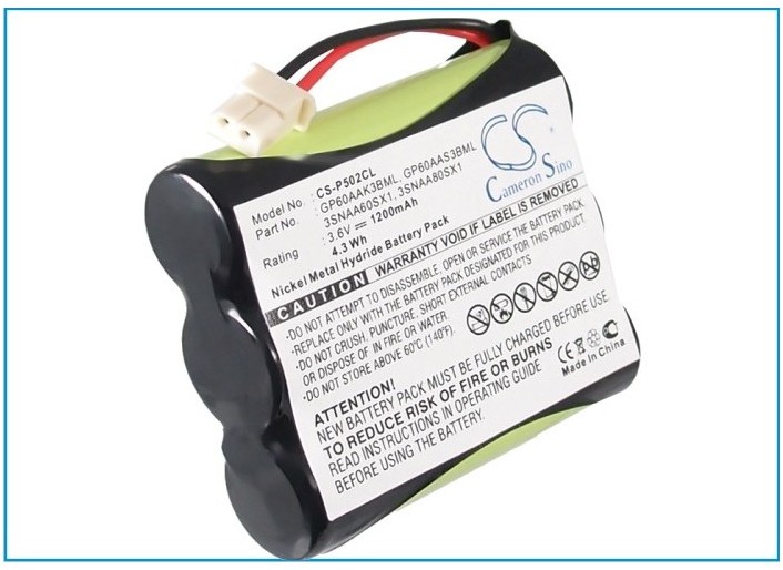 Cameron Sino Panasonic P-P502 1200mAh 4.32Wh NiMH 3.6V 3xAA Cameron Sino)
