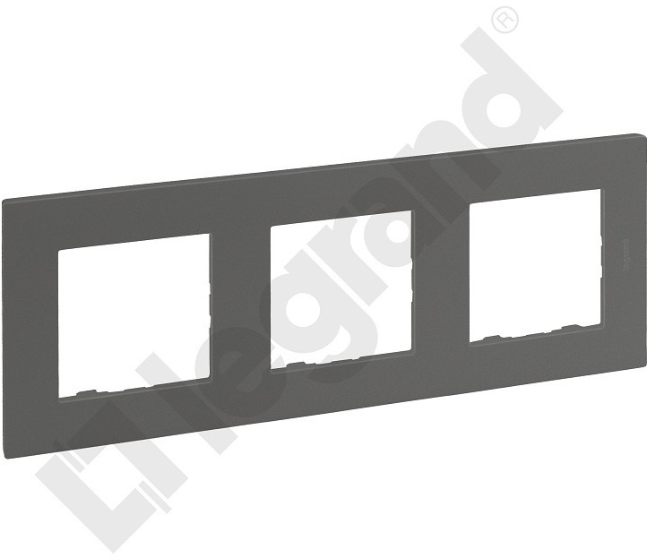 Legrand NILOE STEP RAMKA 3-KROTNA KOLOR STALOWY 863493