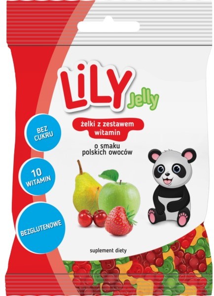 LILY LILY ŻELKI BEZ CUKRU O SMAKU POLSKICH OWOCÓW 80G