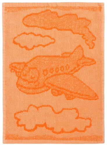 Ręcznik dziecięcy Plane orange, 30 x 50 cm