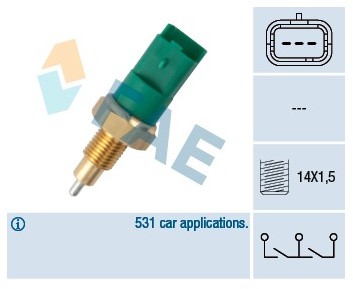 FAE Przełącznik, swiatło cofania 40998