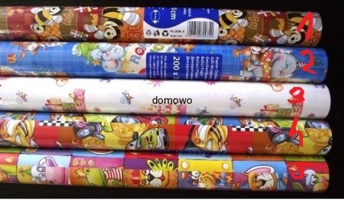 PAPIER OZDOBNY DO PAKOWANIA PREZENTÓW PACZEK duży