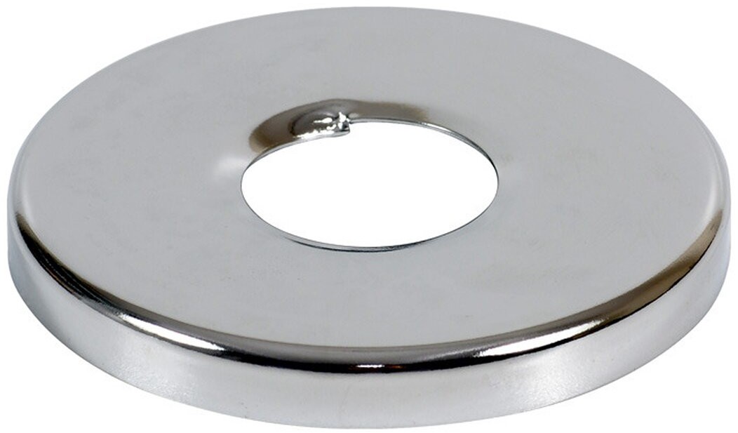 Tycner Rozeta 3/4 cala płaska chrom z gwintem h-7 mm D-70 mm