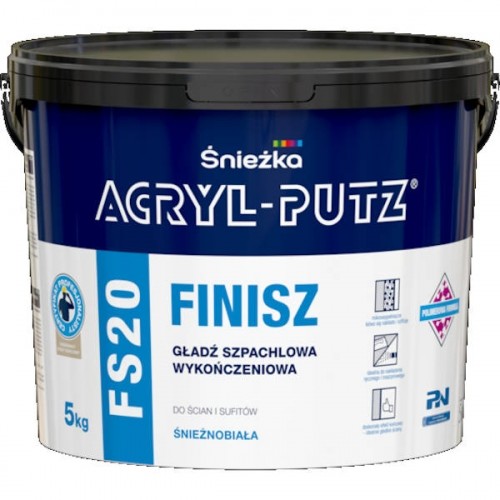 Gładź szpachlowa wykończeniowa Śnieżka Acryl-Putz FS20 Finish 5 KG