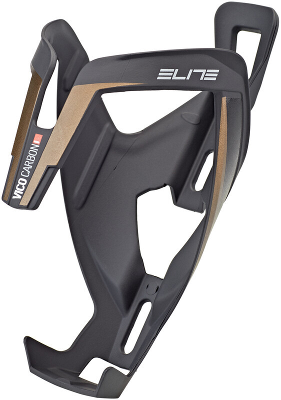 ELITE Vico Uchwyt na bidon Carbon, matte black/bronze graphic 2021 Uchwyty 252246