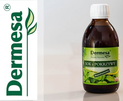 DERMESA s.c. Sok z pokrzywy 250 ml niepasteryzowany (Dermesa) TT001212