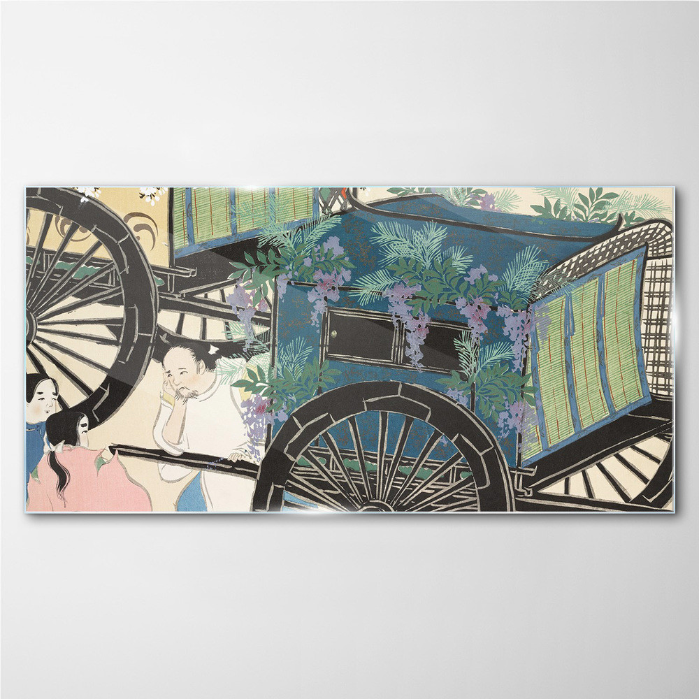 PL Coloray Obraz Szklany Azjatycki Koszyk Tradycyjne 100x50cm