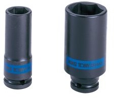 KING TONY Nasadka cienkościenna długa udarowa 493522M, 1/2'', 22x80 mm