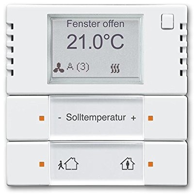 Busch-Jaeger elementów obsługowych 2/4-rzędowy 6128/28 84 m. RTR, kolor studyjny Busch-Installations Bus KNX system magistrali regulator temperatury pomieszczenia 4011395213735