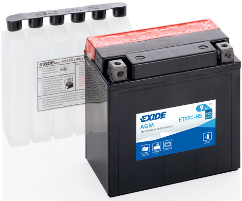 Exide 12V 9AH/120A L+ ETX9C-BS