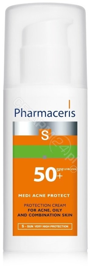 Dr Irena Eris LAB.KOSM S.A Pharmaceris S Krem ochronny do skóry trądzikowej mieszanej tłustej SPF 50 50 ml