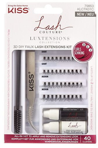 Lash KISS Zestaw klastrów Couture LuXtension