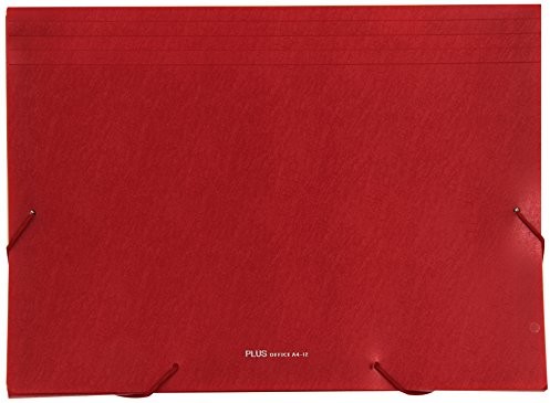 Office Plus Mapa Plus Office A4  12  kieszenie z 12 przegródkami, A4, w kolorze czerwonym. A4-12 /ROJO