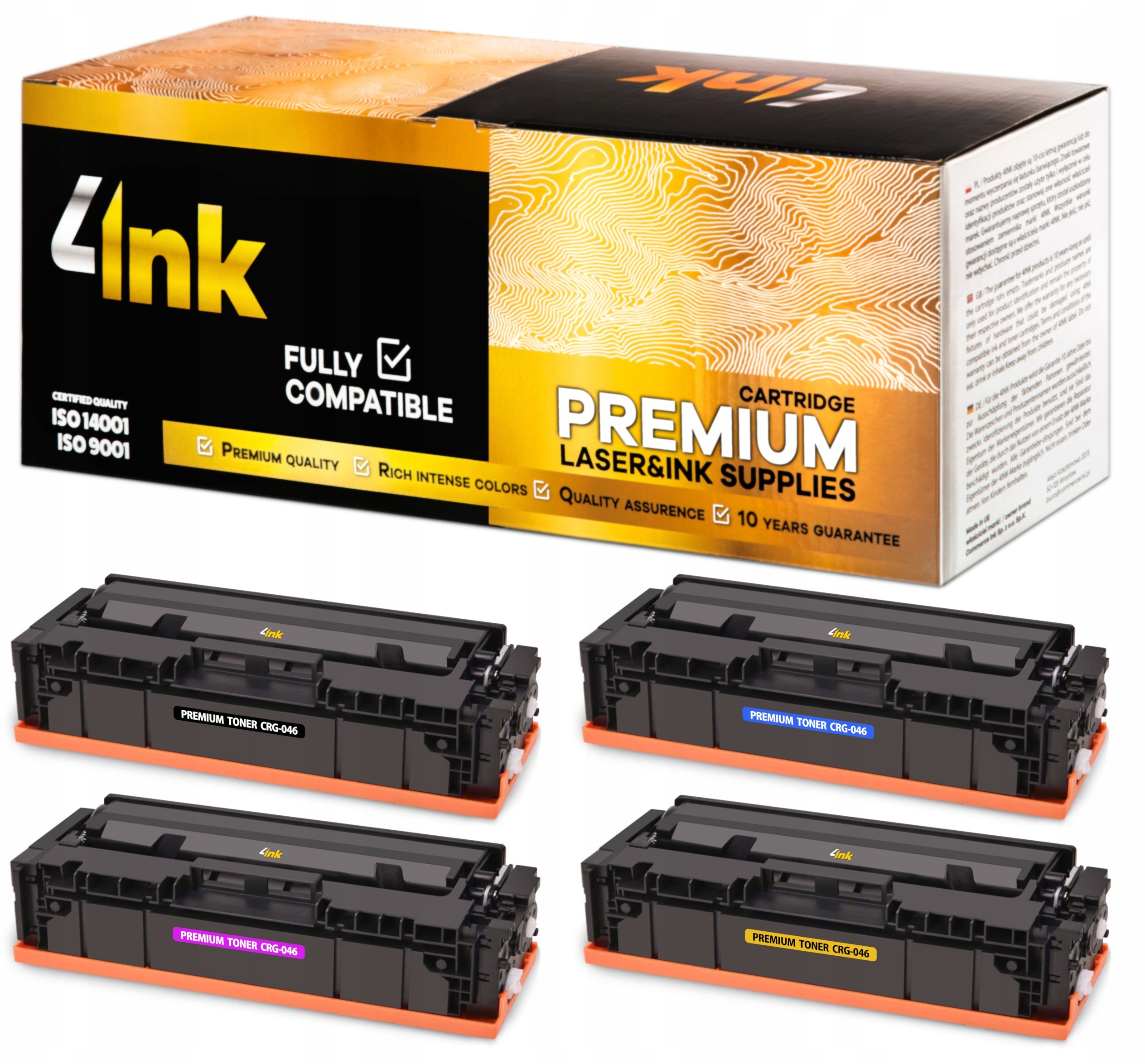 4x Toner Do Canon Mf 734Cdw 735Cdw 735Cdwt 735Cx