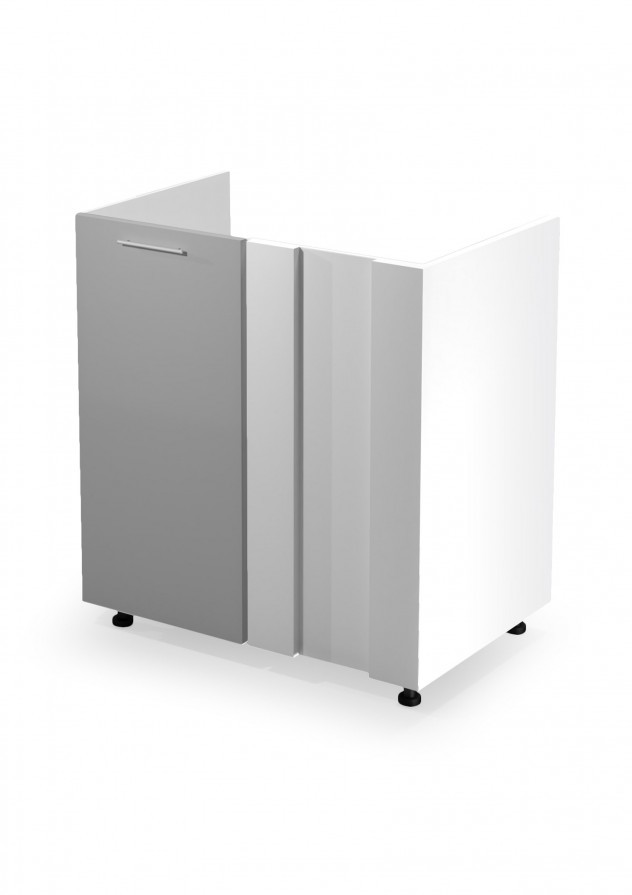 VENTO DKN-100/82 szafka zlewozmywakowa narożna front: jasny popiel (1p=1szt)