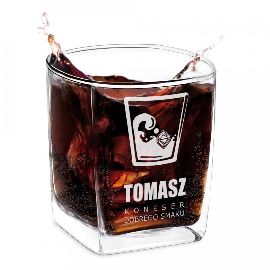 Murrano Szklanka do Whisky Grawer Koneser Dobrego Smaku SZC-046