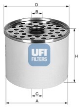 UFI FILTERS Filtr paliwa FILTERS 24.361.00