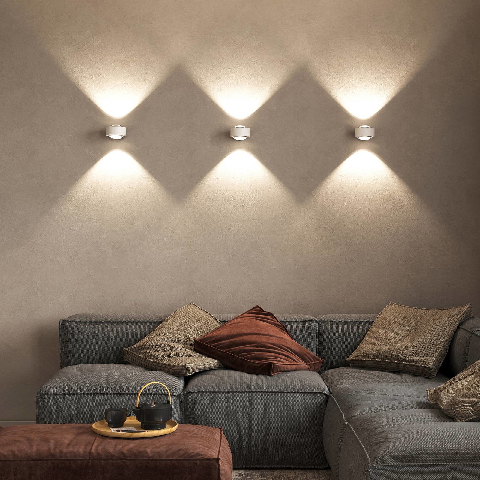 Top Light Puk Maxx Wall, LED, soczewki, biały matowy