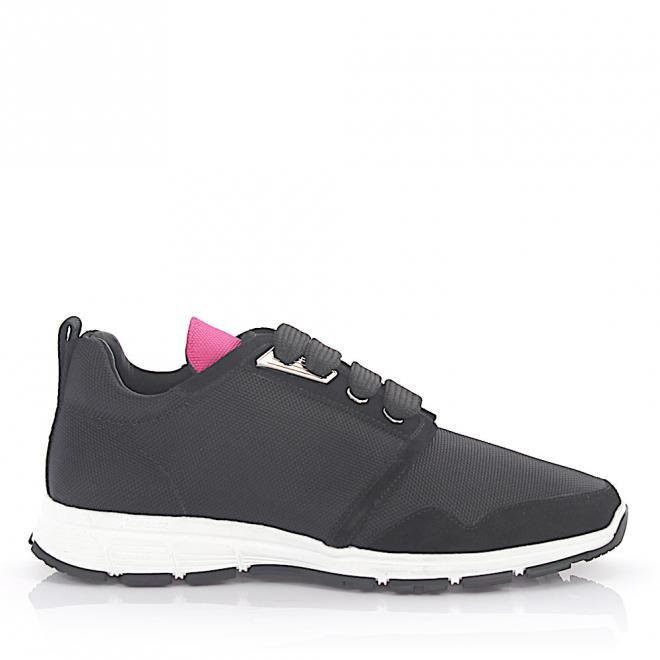 Dsquared2 Dsquared2 Dsquared2 Sneakersy MARTE RUN Hightech-Jersey zamsz czarno różowe