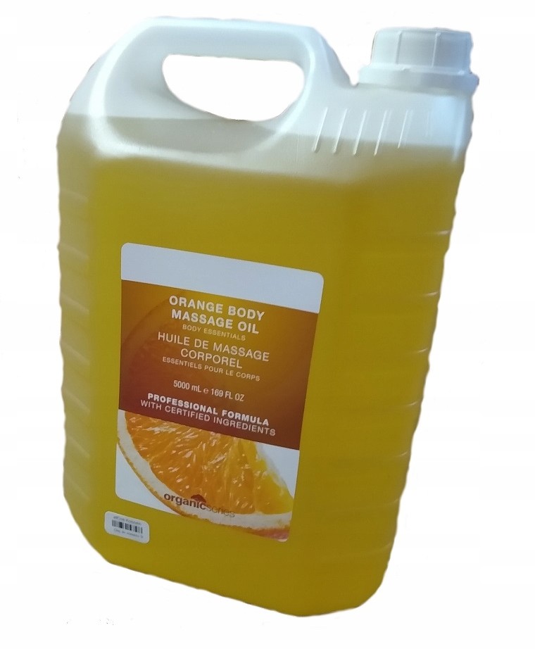 Organic Olej Oliwka do masażu ciała Pomarańcza 5L