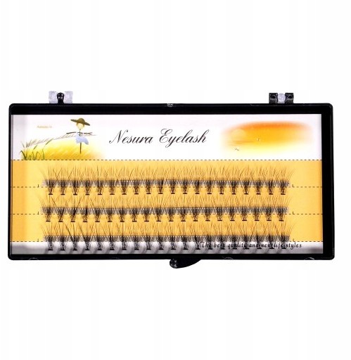 Rzęsy Jedwabne Nesura Eyelash Kępki 12 mm 60 szt.