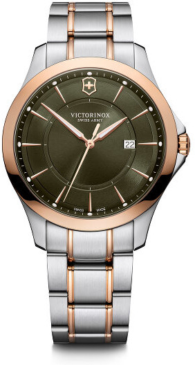 Victorinox Alliance Zegarek kwarcowy ze stali nierdzewnej green rose-gold silver 241913