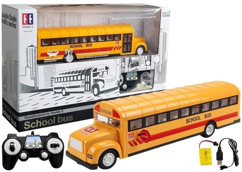 Import LEANToys Żółty Autobus Szkolny Zdalnie Sterowany RC 4690