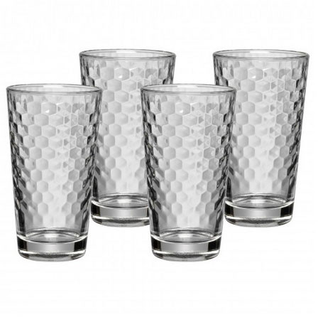 WMF Zestaw 4cz. szklanek do latte Honeycomb - 948652040