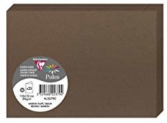 Clairefontaine 2336 C opakowanie z 25 kartami 11 x 15,50 x 0,10 cm 11 x 15,50 x 0,10 brązowy 2379C