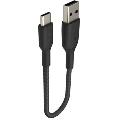 Belkin Kabel Boost Charge Braided USB-C do USB-A 15cm, czarny 745883788545