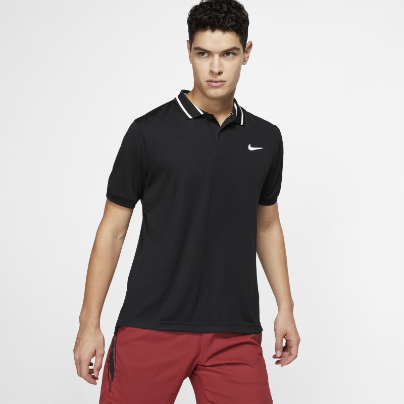 Nike Męska koszulka polo do tenisa NikeCourt Dri-FIT - Czerń BV1194-010