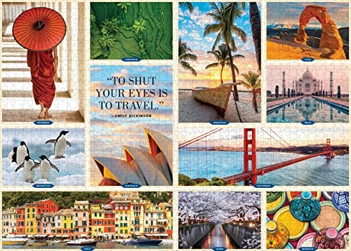 Workman 1,000 Places to See Before You Die 1,000-Piece Puzzle: For Adults Travel Gift Jigsaw