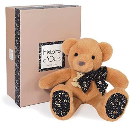 Histoire d'Ours (HISUN) Historia niedźwiedzia - Miś pluszowy - Brązowy - 25 cm - COPAINS CALINS - HO3123